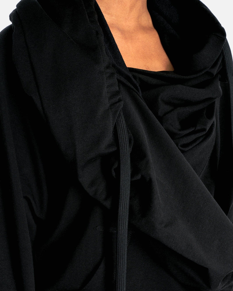 UNDERCOVER Women Sweaters Kashkur Drapthade Hoodie in Black