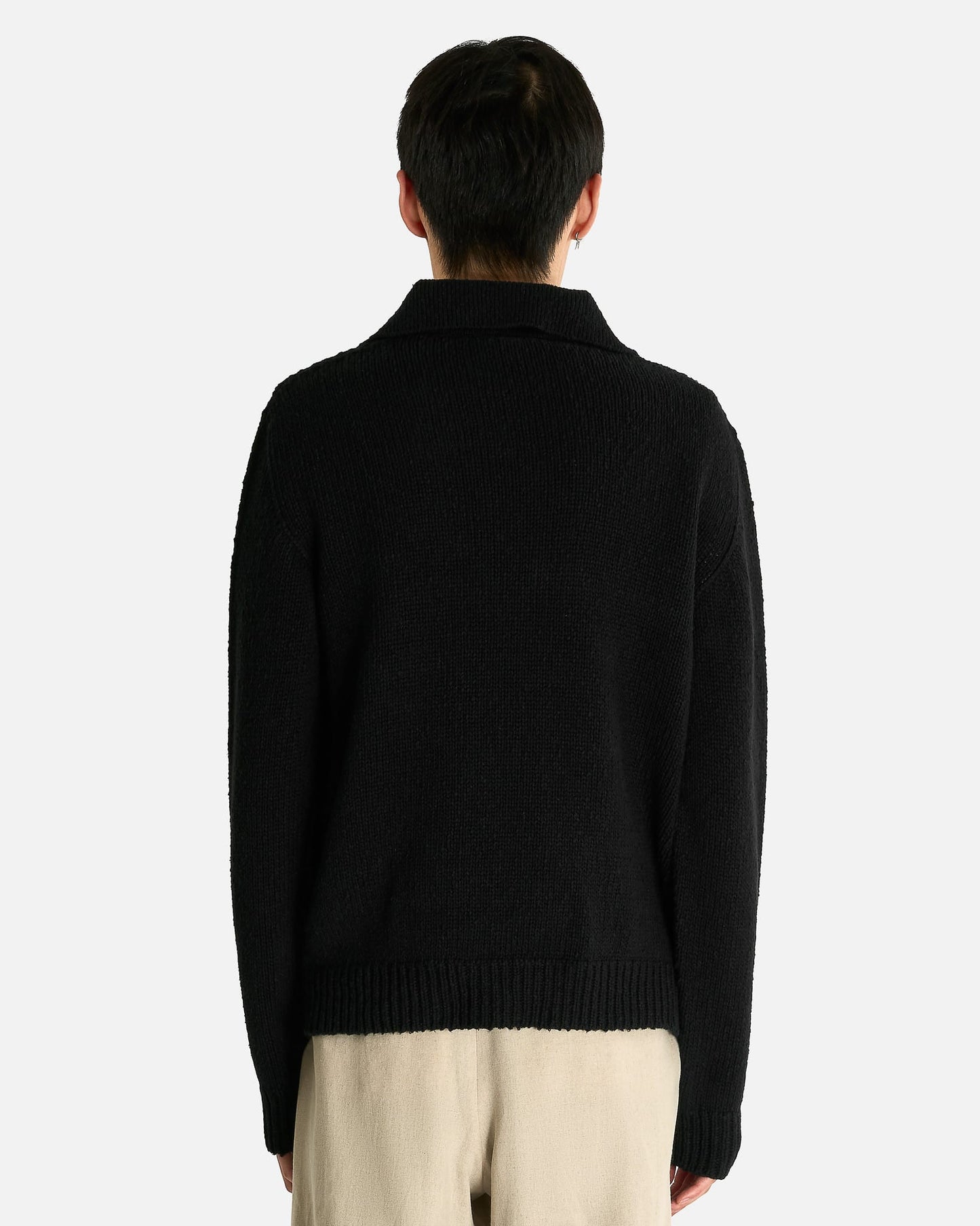 The Row Men's Sweater Keegan Top in Black