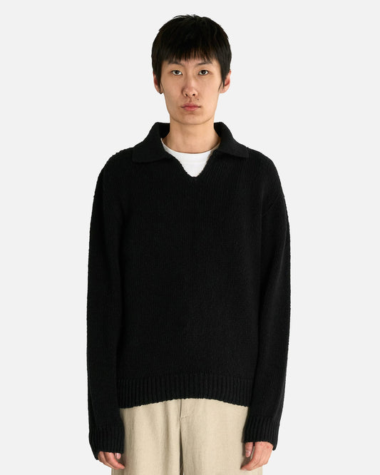 The Row Men's Sweater Keegan Top in Black