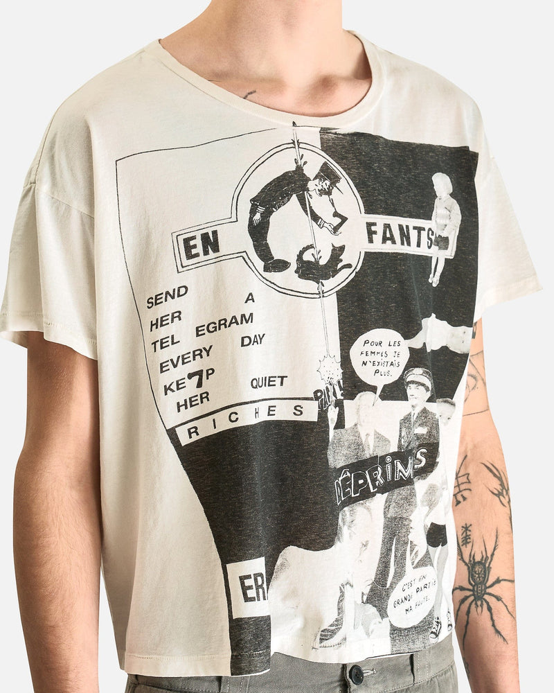 Enfants Riches Deprimes Men's T-Shirts Keep Her Quiet T-Shirt in Faded White