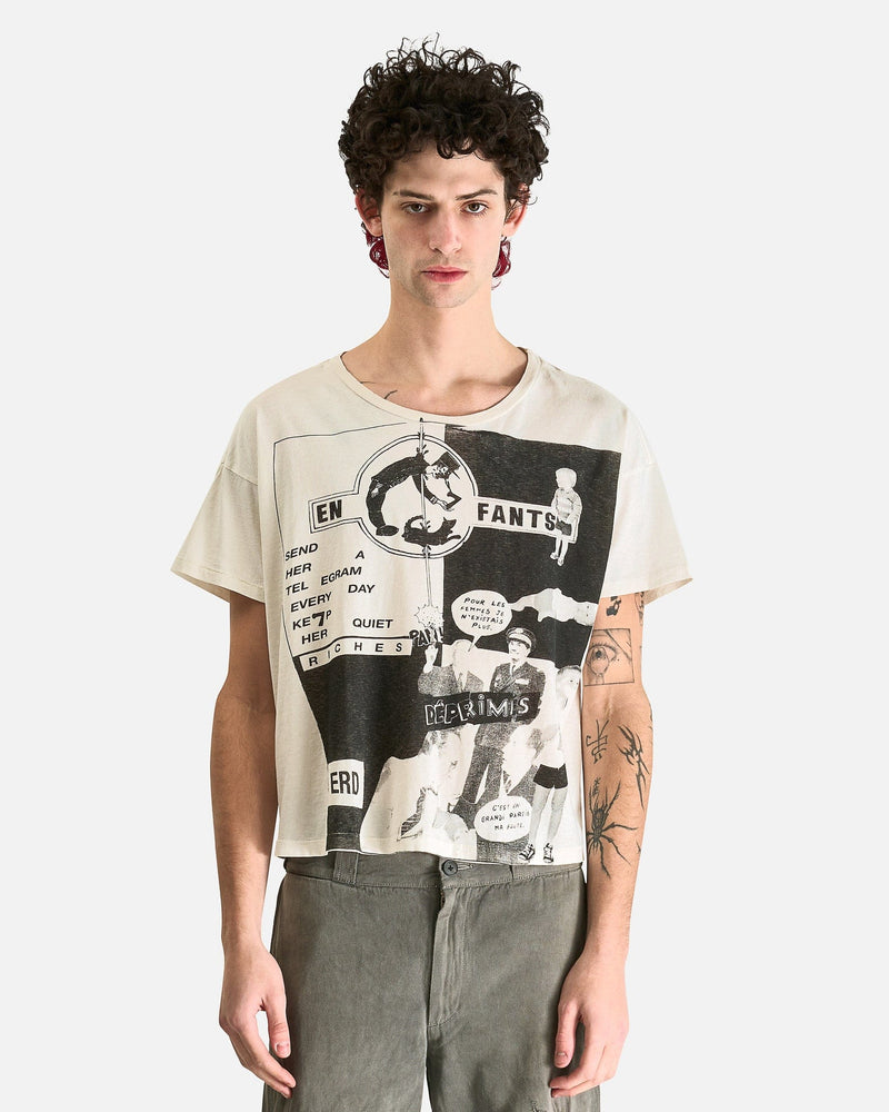 Enfants Riches Deprimes Men's T-Shirts Keep Her Quiet T-Shirt in Faded White