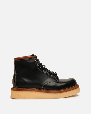 Kenzoyama Lace-Up Boots in Black – SVRN display picture 3