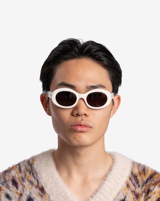 NAMACHEKO Eyewear O/S Keser Sunglasses in White/Nero