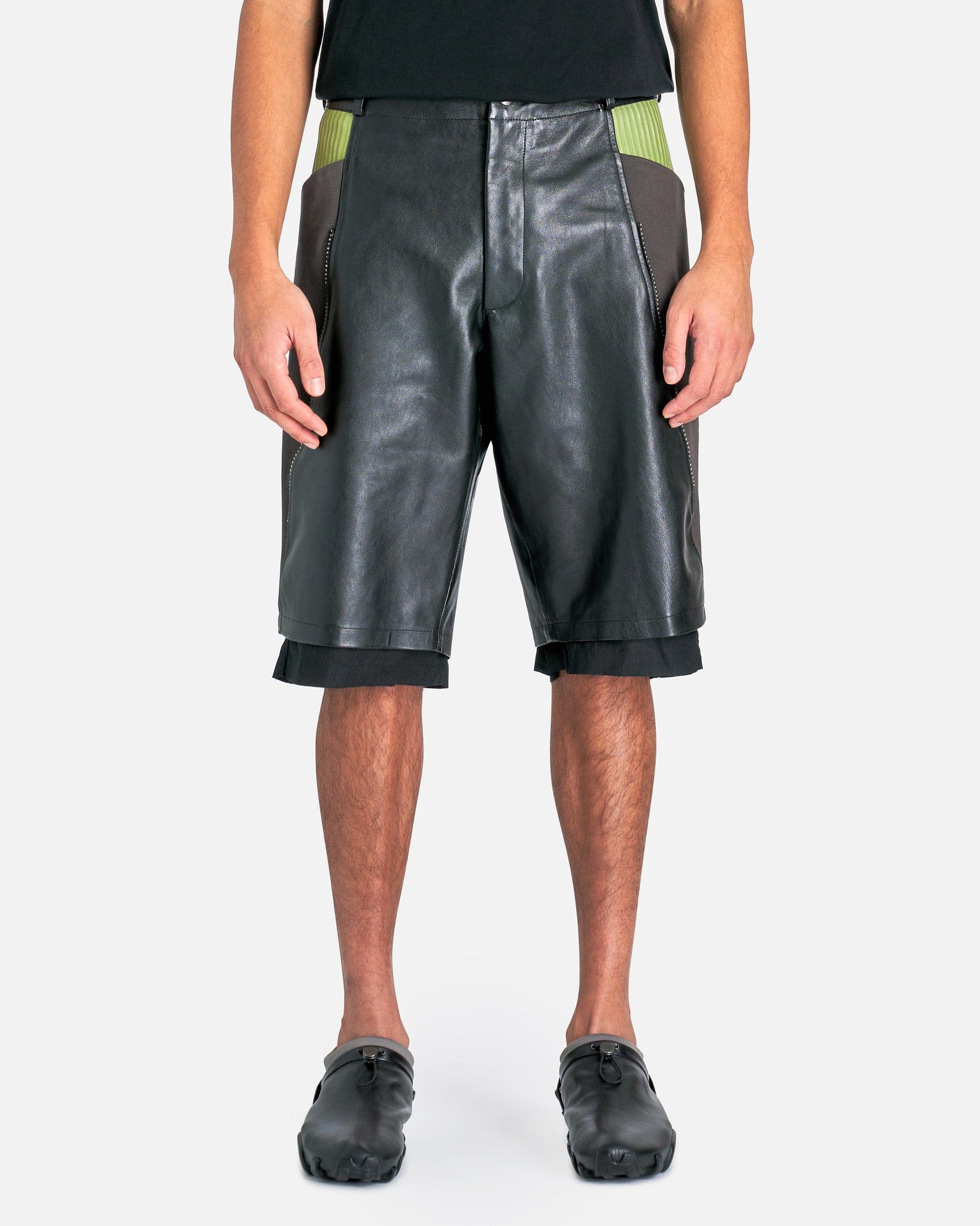 KIKO KOSTADINOV Inayat Shorts in Black/Turtle Green – SVRN