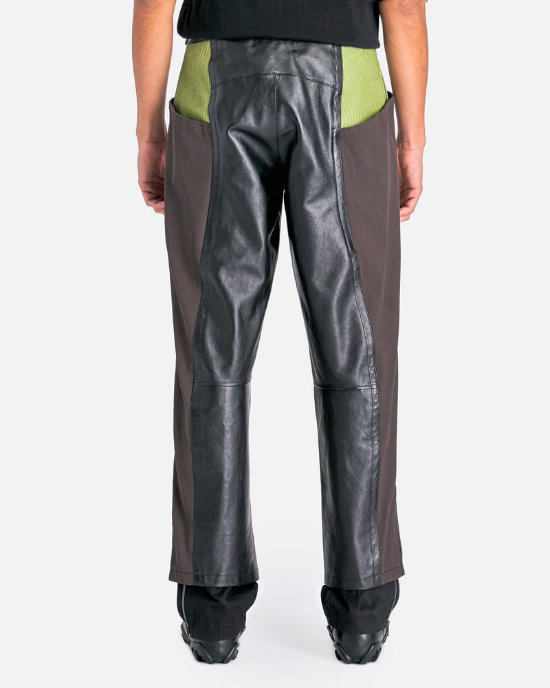 At.Kollektive Men's Pants KIKO KOSTADINOV Milne Trouser in Black/Turtle Green