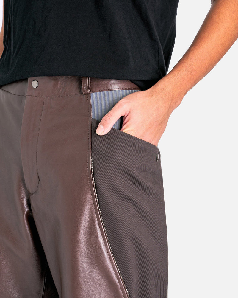 At.Kollektive Men's Pants KIKO KOSTADINOV Milne Trouser in Chicory Coffee/Steel Gray