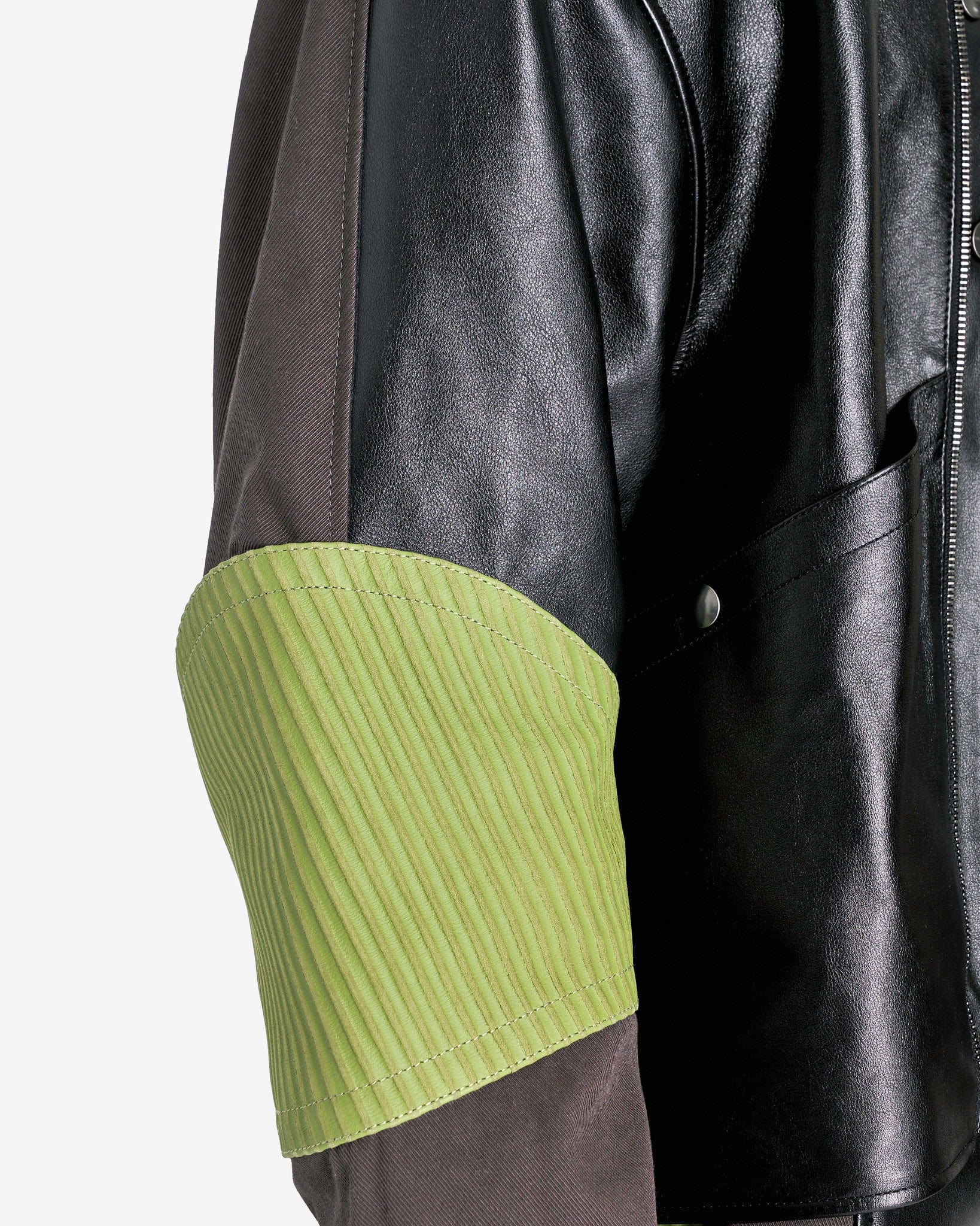 At.Kollektive Men's Jackets KIKO KOSTADINOV Saida Jacket in Black/Turtle Green