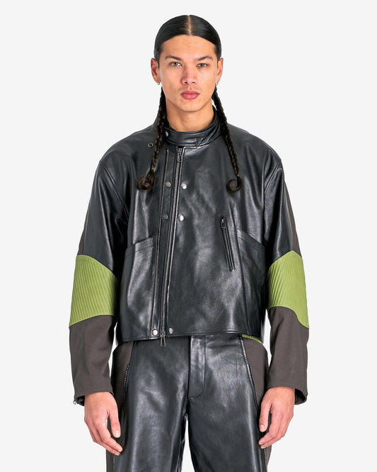 At.Kollektive Men's Jackets KIKO KOSTADINOV Saida Jacket in Black/Turtle Green