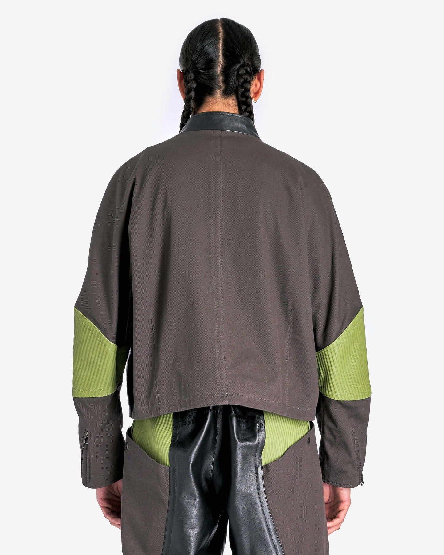 At.Kollektive Men's Jackets KIKO KOSTADINOV Saida Jacket in Black/Turtle Green