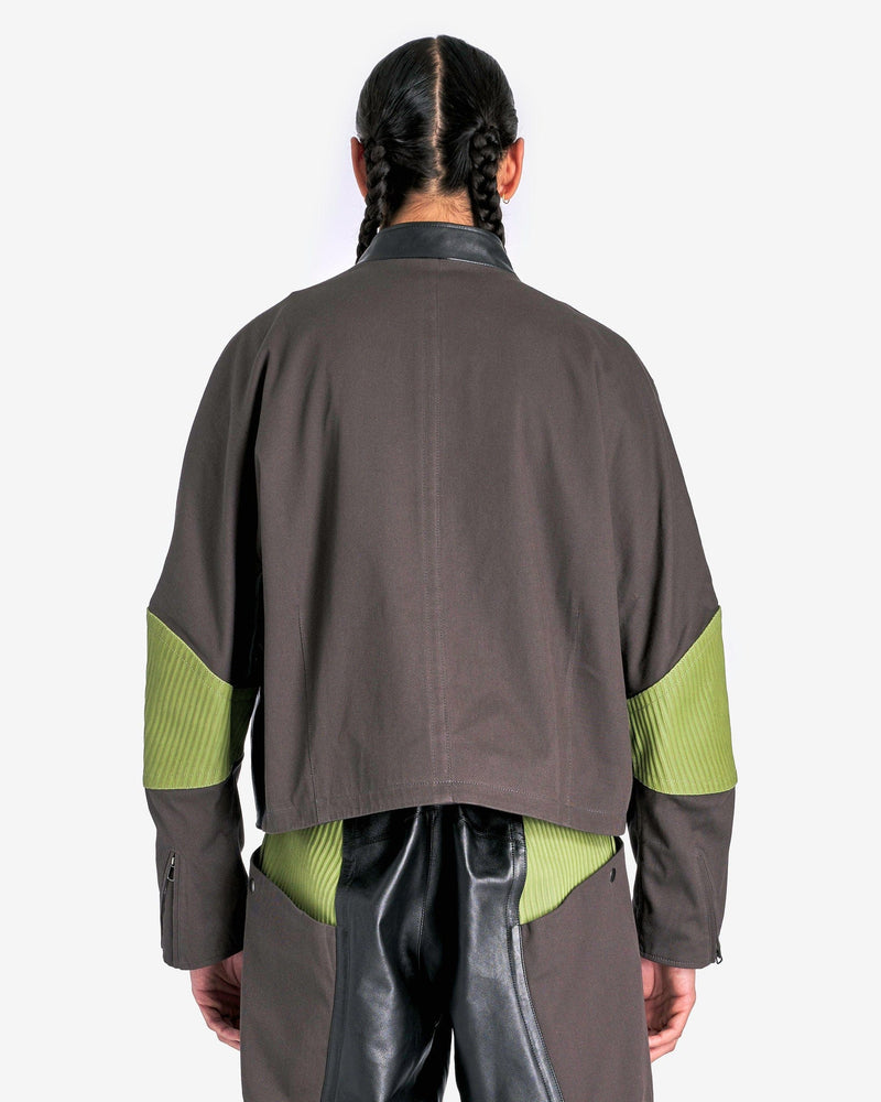 At.Kollektive Men's Jackets KIKO KOSTADINOV Saida Jacket in Black/Turtle Green