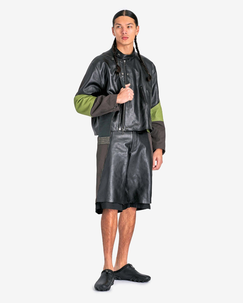At.Kollektive Men's Jackets KIKO KOSTADINOV Saida Jacket in Black/Turtle Green