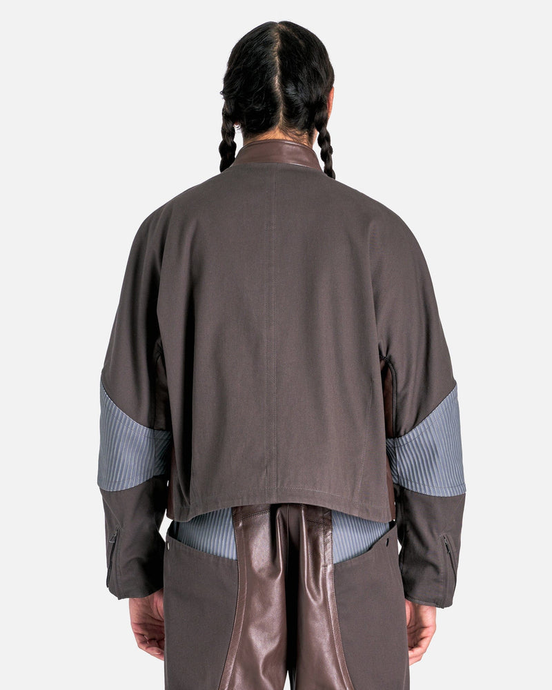 At.Kollektive Men's Jackets KIKO KOSTADINOV Saida Jacket in Chicory Coffee/Steel Gray
