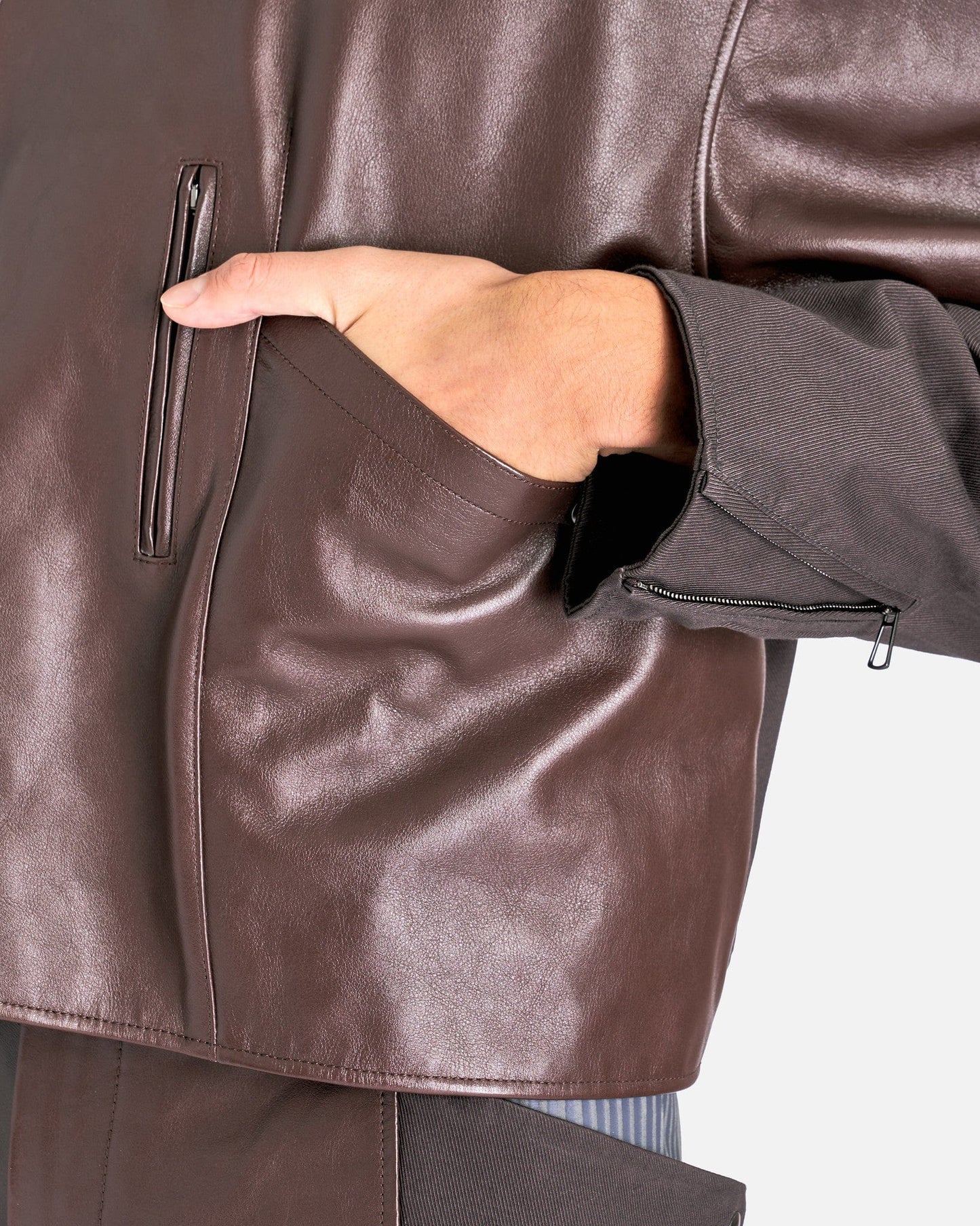 At.Kollektive Men's Jackets KIKO KOSTADINOV Saida Jacket in Chicory Coffee/Steel Gray