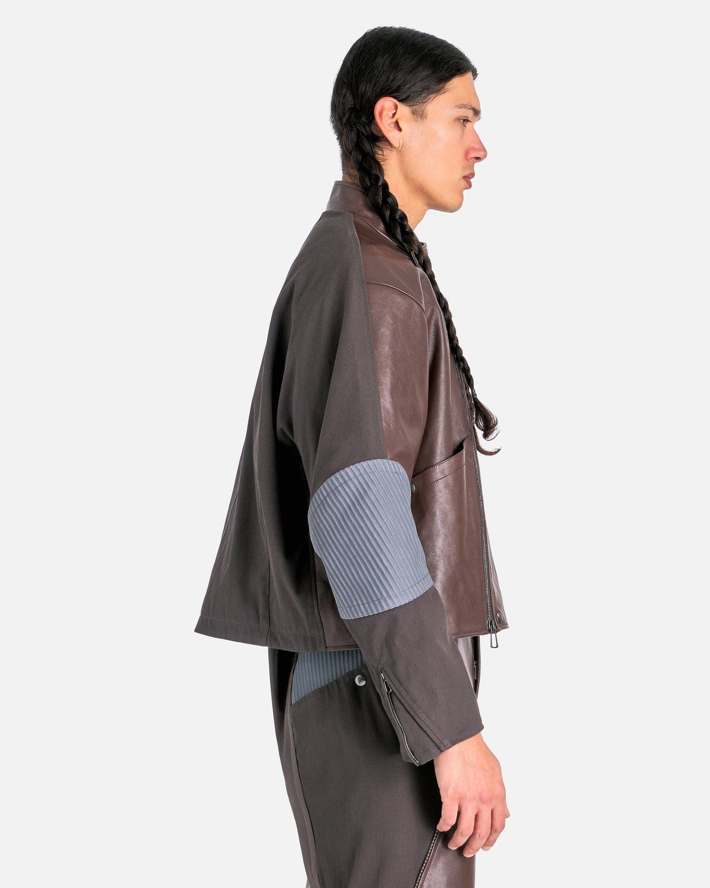 At.Kollektive Men's Jackets KIKO KOSTADINOV Saida Jacket in Chicory Coffee/Steel Gray