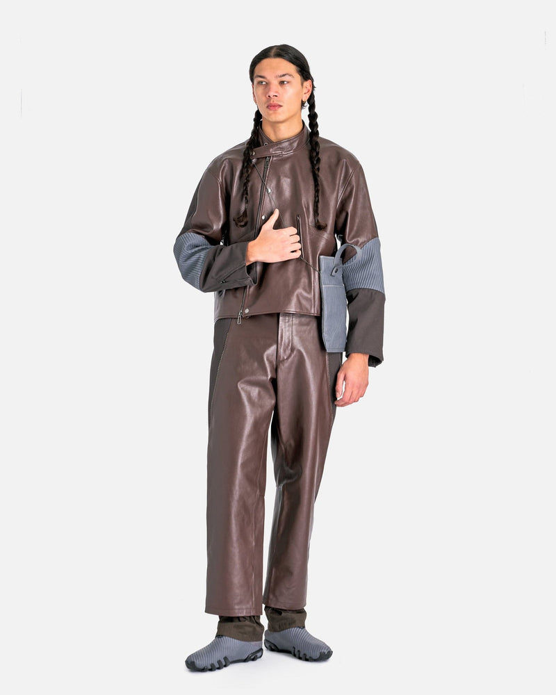 At.Kollektive Men's Jackets KIKO KOSTADINOV Saida Jacket in Chicory Coffee/Steel Gray