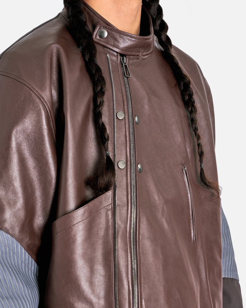 At.Kollektive Men's Jackets KIKO KOSTADINOV Saida Jacket in Chicory Coffee/Steel Gray