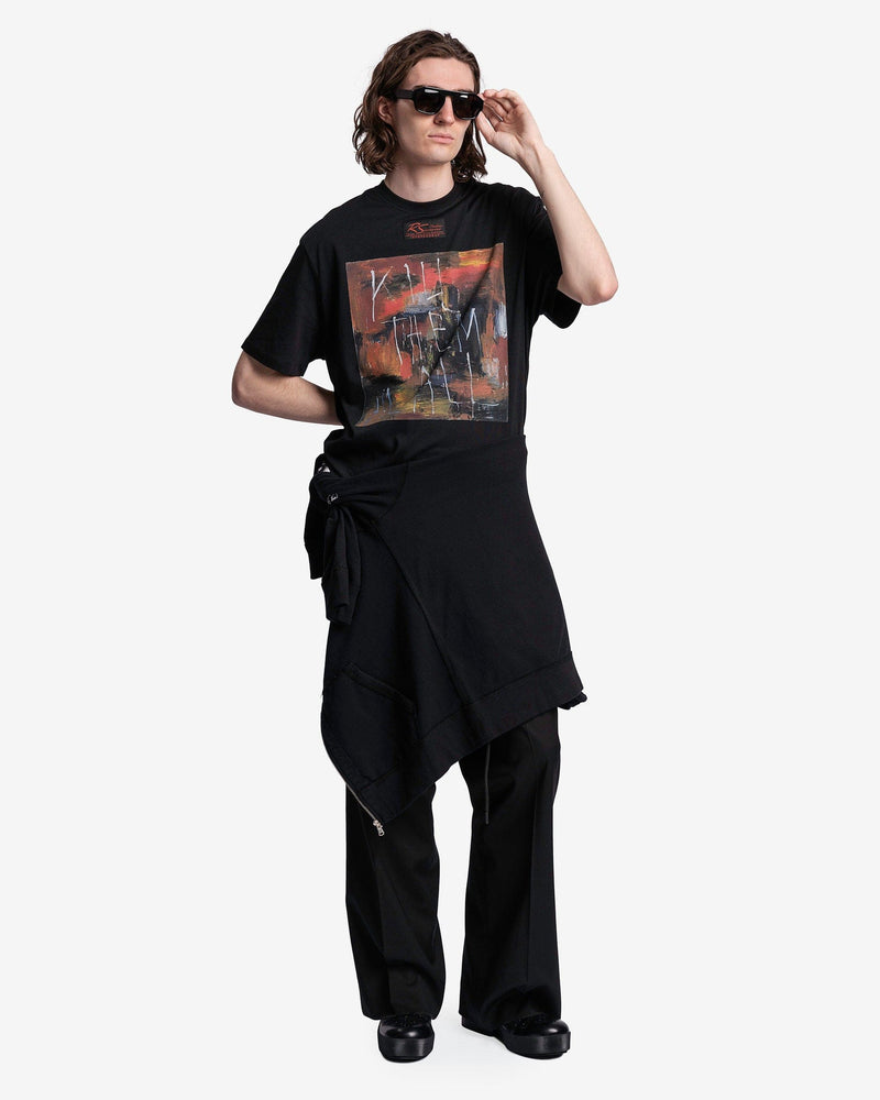 Raf Simons Men's T-Shirts Kill Them All Oversized T-Shirt in Black