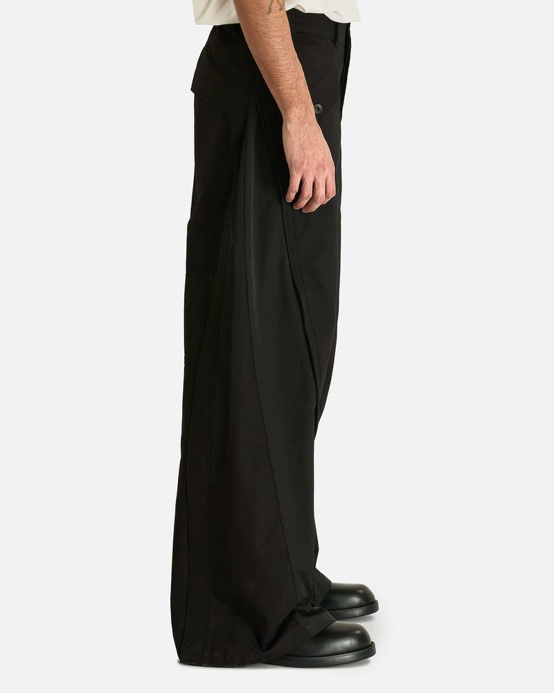 FFFPOSTALSERVICE Men's Pants Kinarak Wired Trouser in Black