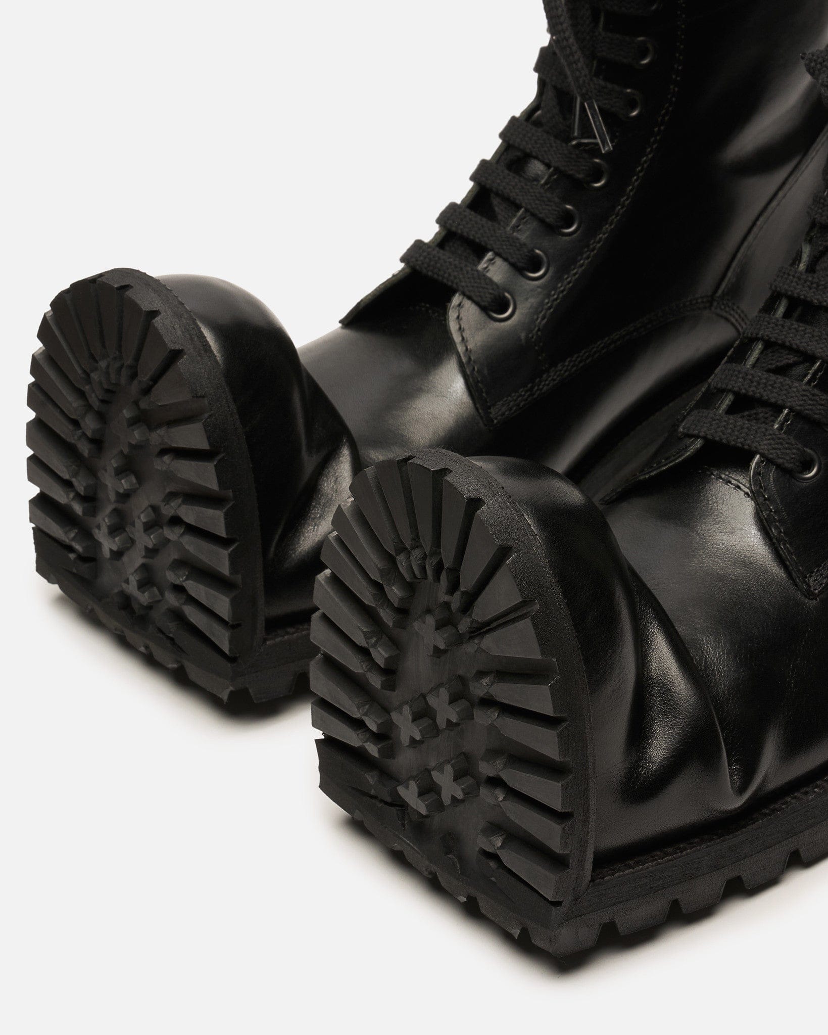 Comme des Garcons HOMME PLUS Men's Boots US9/UK10 KLG Crushed Toe Boot in Black