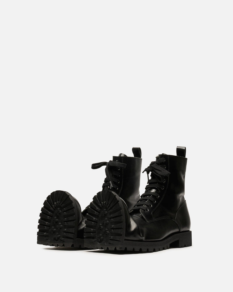 Comme des Garcons HOMME PLUS Men's Boots US9/UK10 KLG Crushed Toe Boot in Black