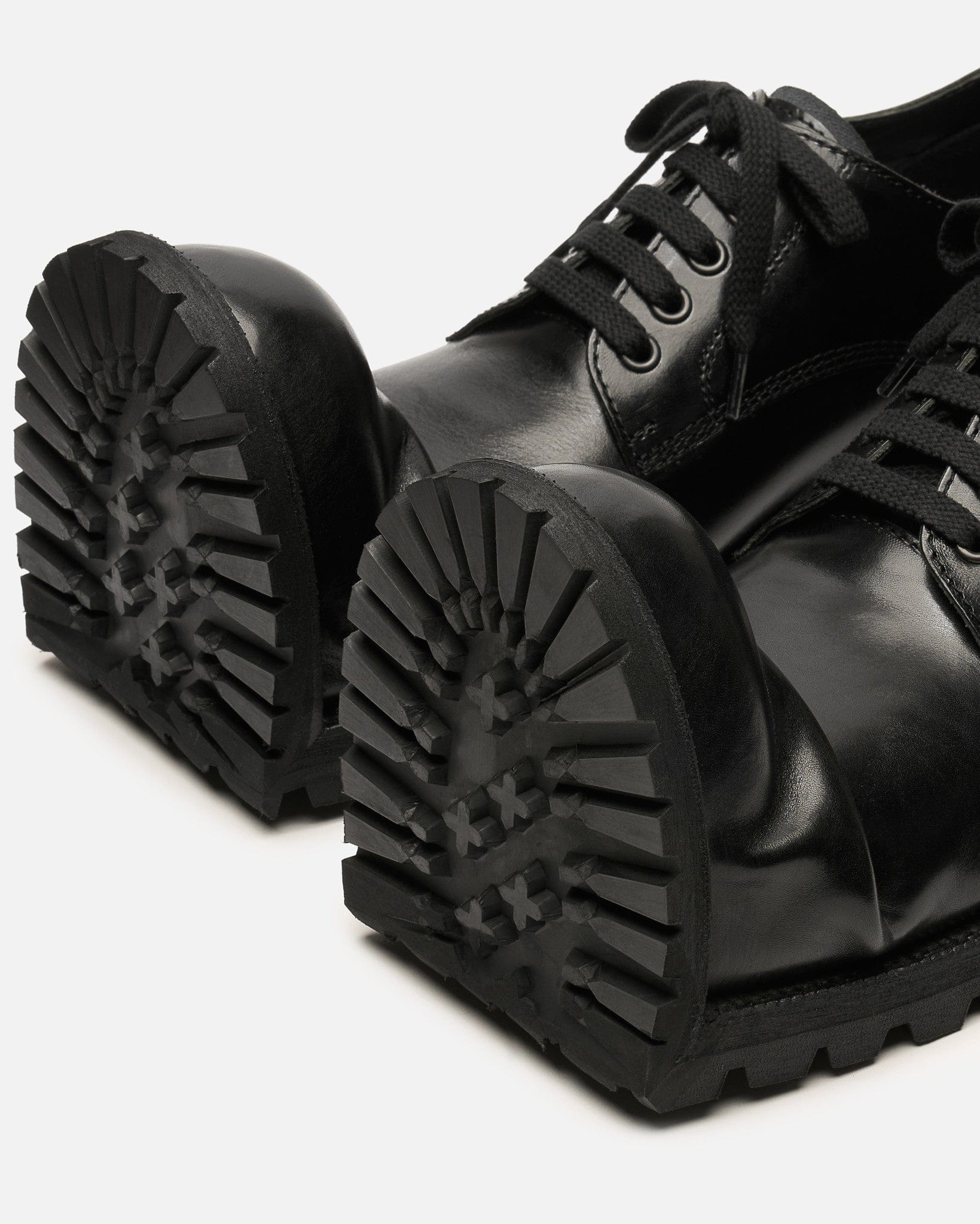 Comme des Garcons HOMME PLUS Men's Shoes US9/UK10 KLG Crushed Toe Derby in Black