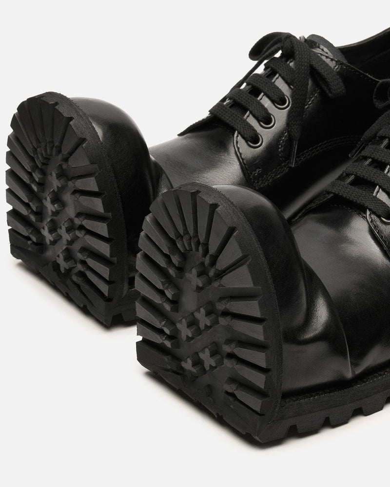 Comme des Garcons HOMME PLUS Men's Shoes US9/UK10 KLG Crushed Toe Derby in Black