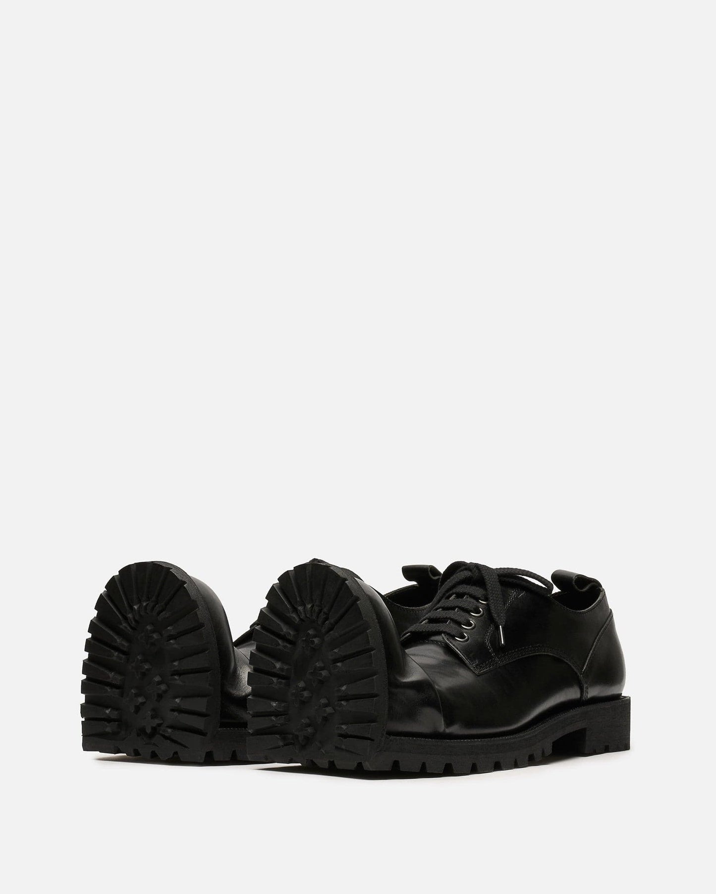 Comme des Garcons HOMME PLUS Men's Shoes US9/UK10 KLG Crushed Toe Derby in Black