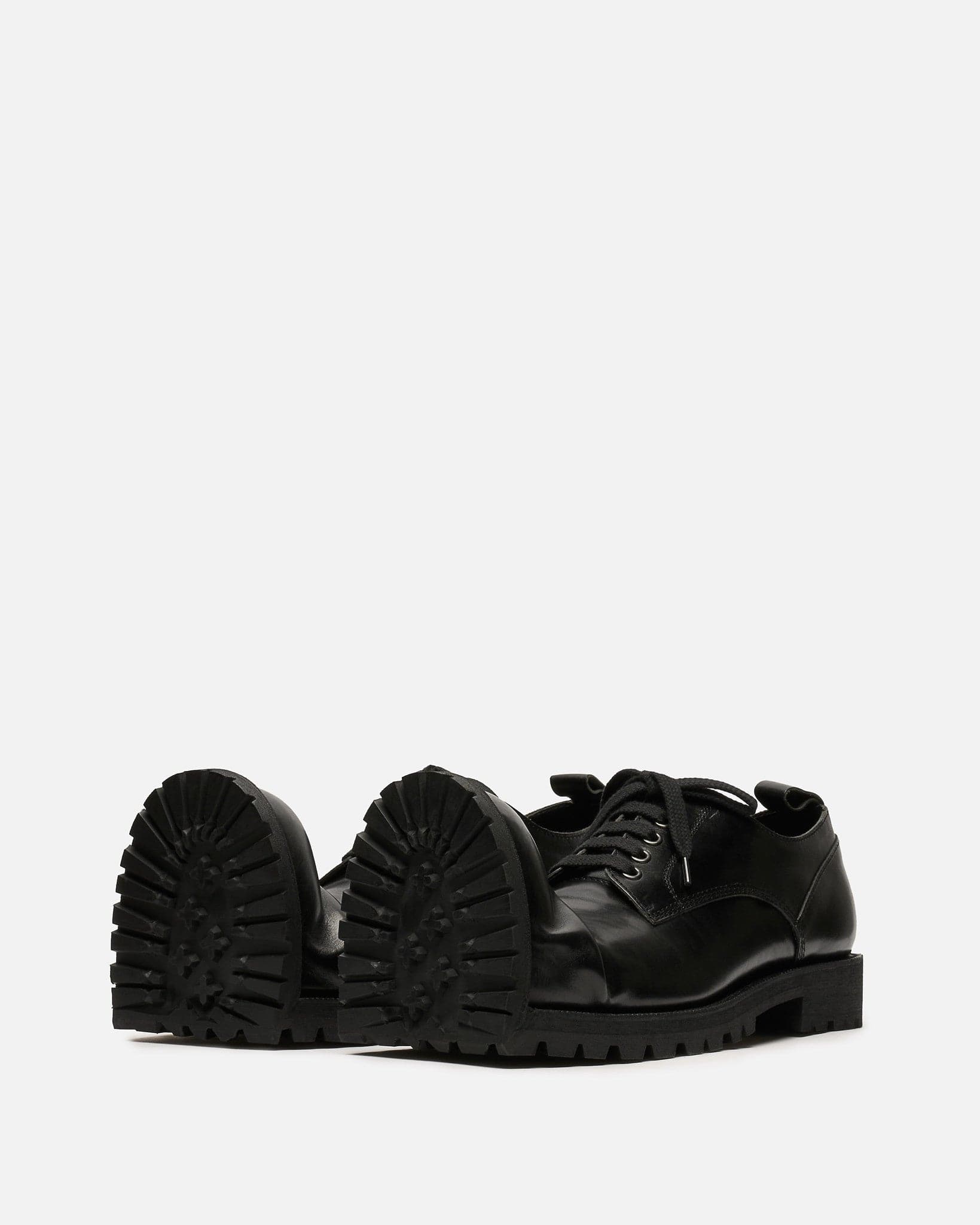 Comme des Garcons HOMME PLUS Men's Shoes US9/UK10 KLG Crushed Toe Derby in Black