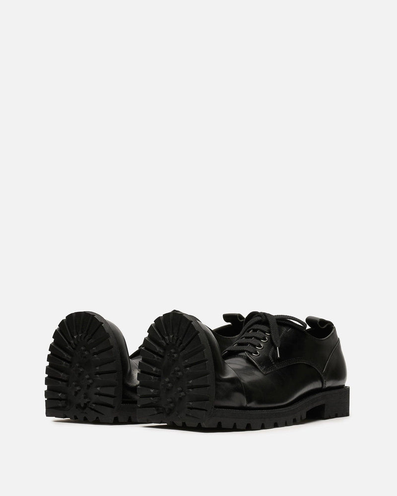 Comme des Garcons HOMME PLUS Men's Shoes US9/UK10 KLG Crushed Toe Derby in Black