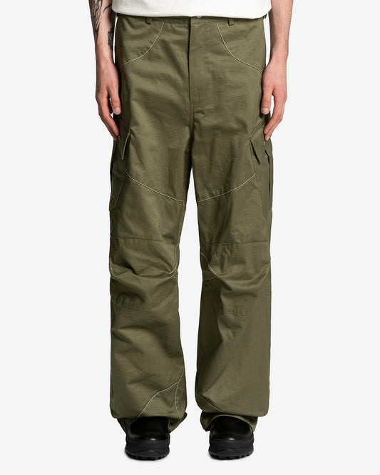 FFFPOSTALSERVICE Men's Pants Knee Dart B-1 Cargo in Olive