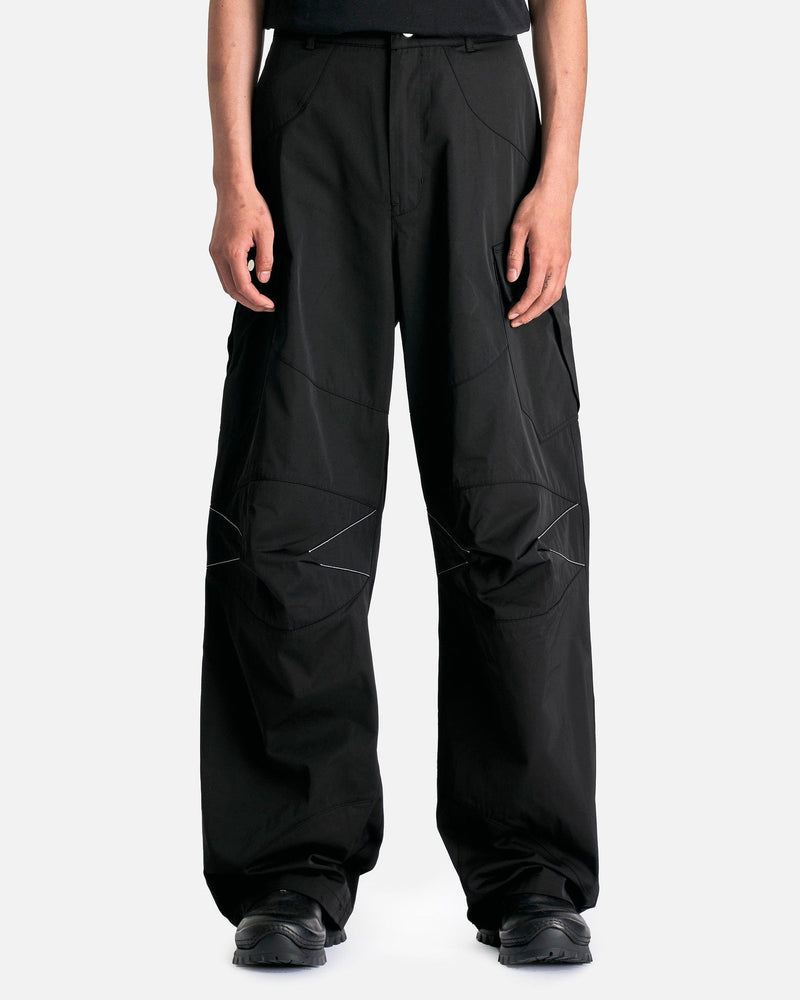 FFFPOSTALSERVICE Men's Pants Knee Dart B-1 Cargos in Black