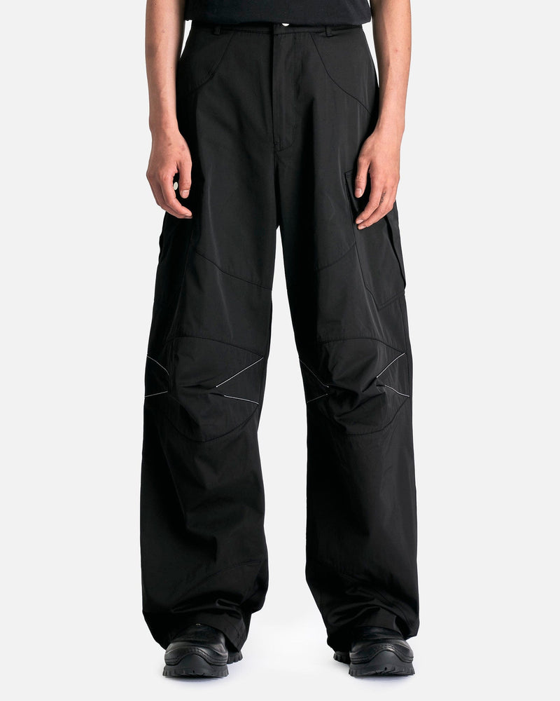 FFFPOSTALSERVICE Men's Pants Knee Dart B-1 Cargos in Black