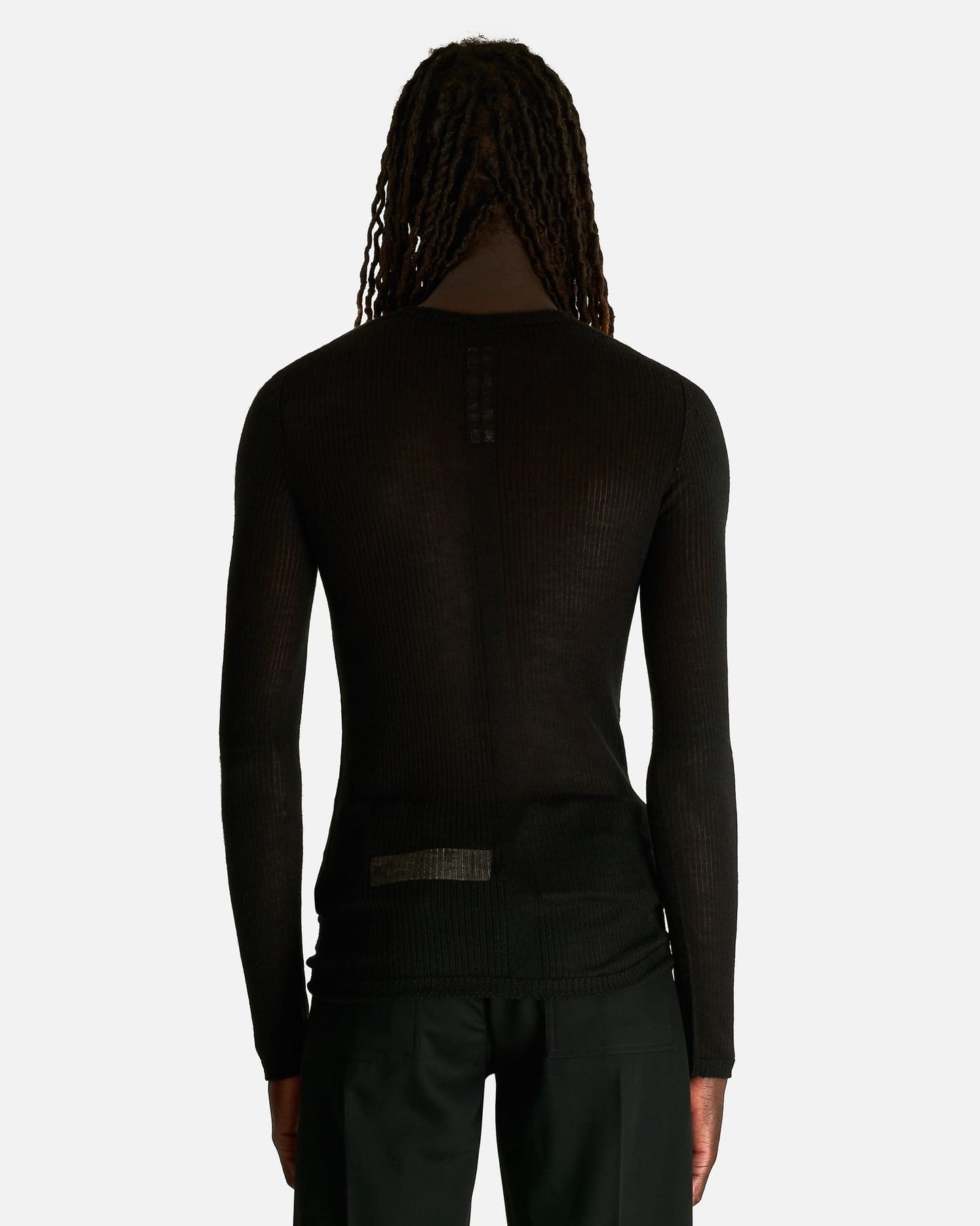 Rick Owens Men's Shirts Knit Dennis Top in Black