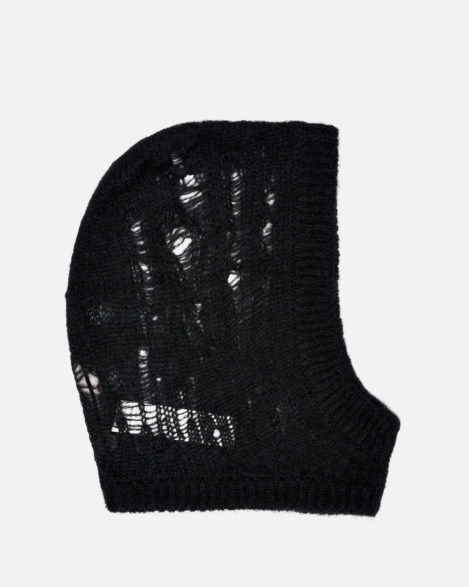 Rick Owens Men's Hats OS Knit Hood in Black