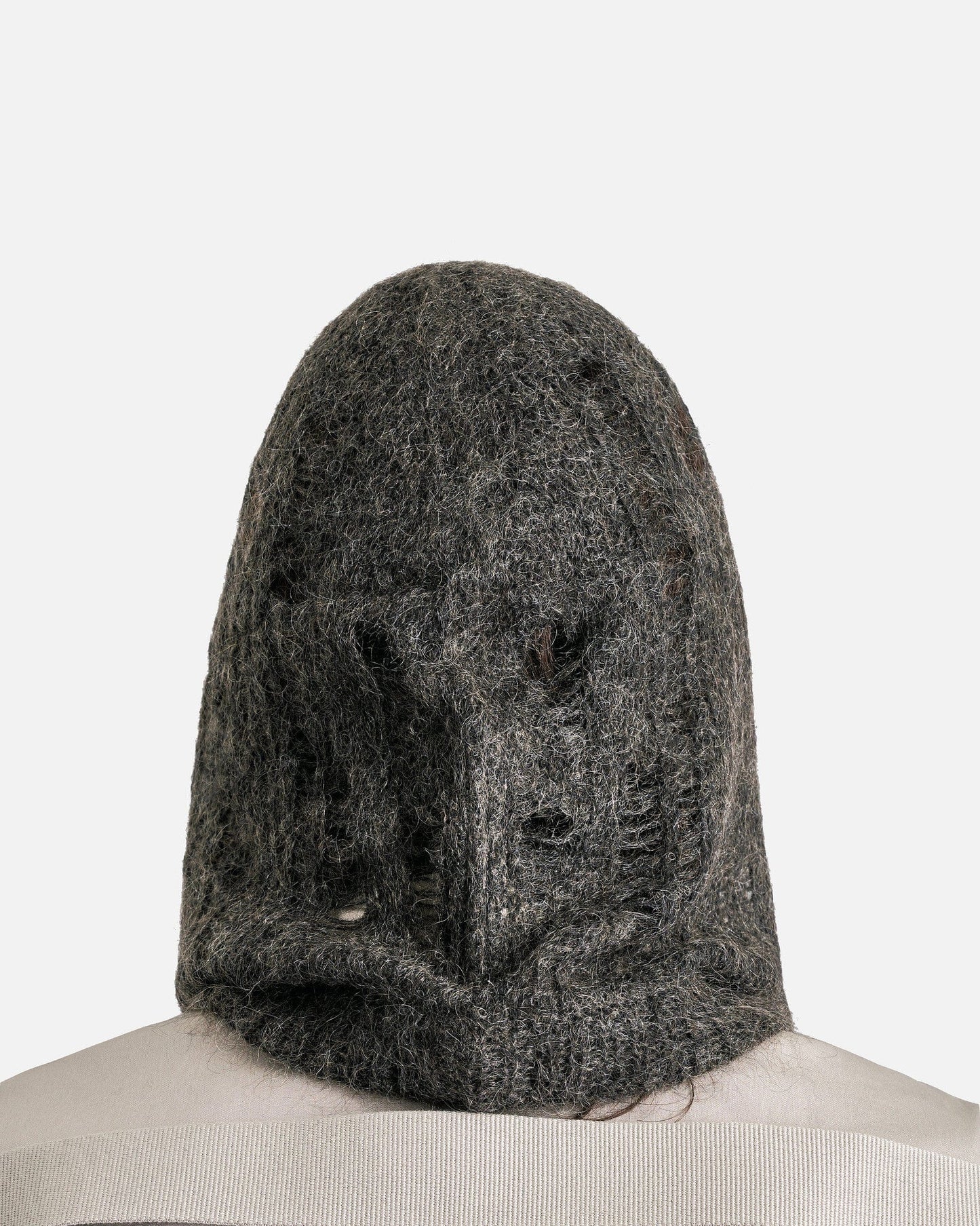 Rick Owens Men's Hats OS Knit Hood in Dark Dust