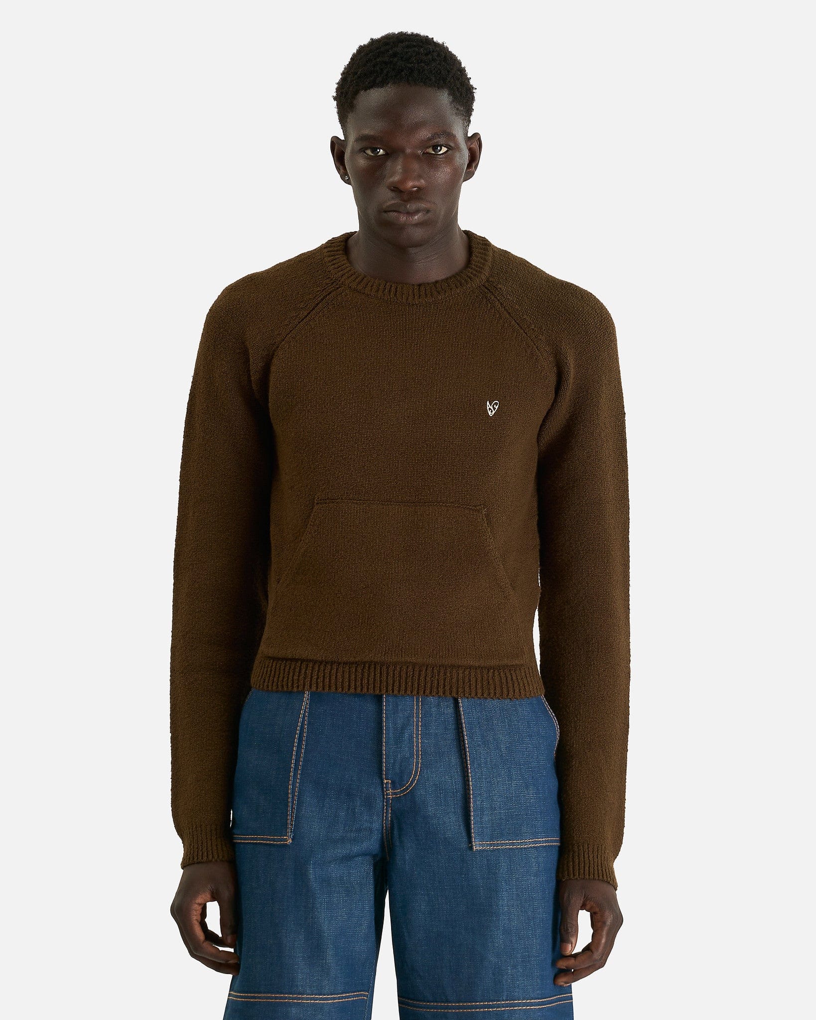 Knit Pullover in Brown – SVRN