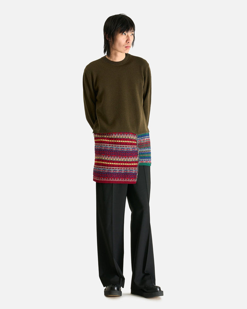 Comme des Garcons HOMME PLUS Men's Knitwear Knit Sweater in Khaki