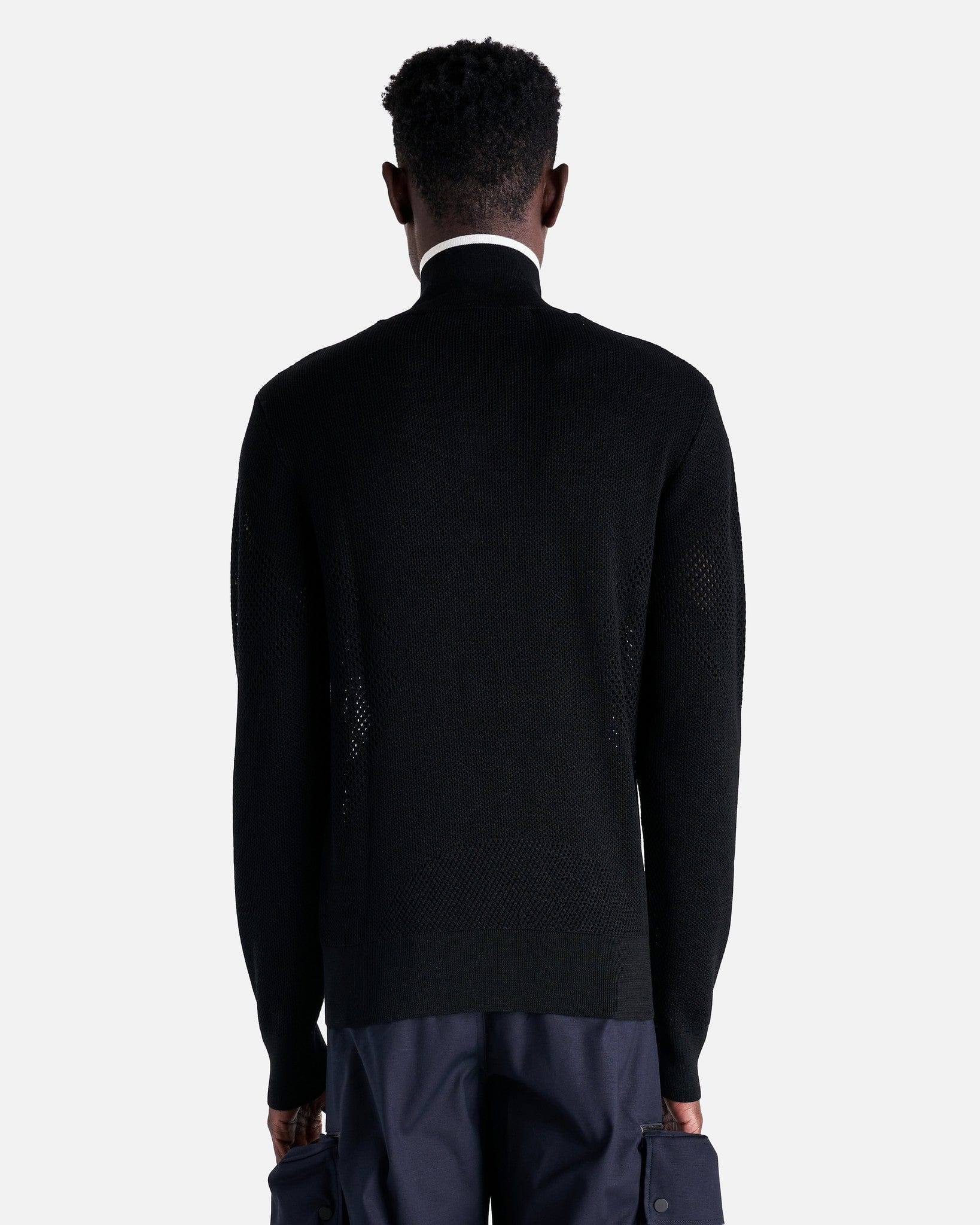 Botter Men's Sweater Knitted Sneaker Upper Turtleneck in Black