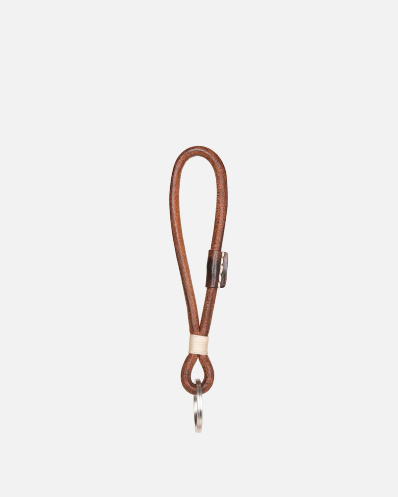 Our Legacy Leather Goods Knot Key Holder in Brown Leather