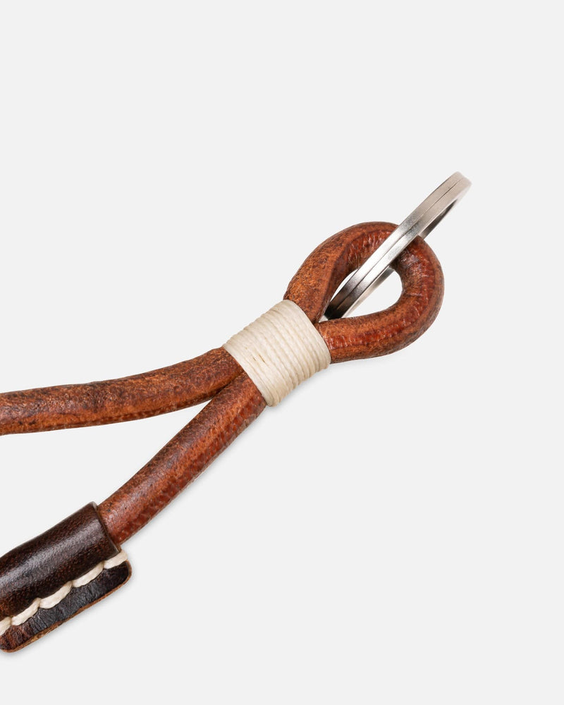 Our Legacy Leather Goods Knot Key Holder in Brown Leather