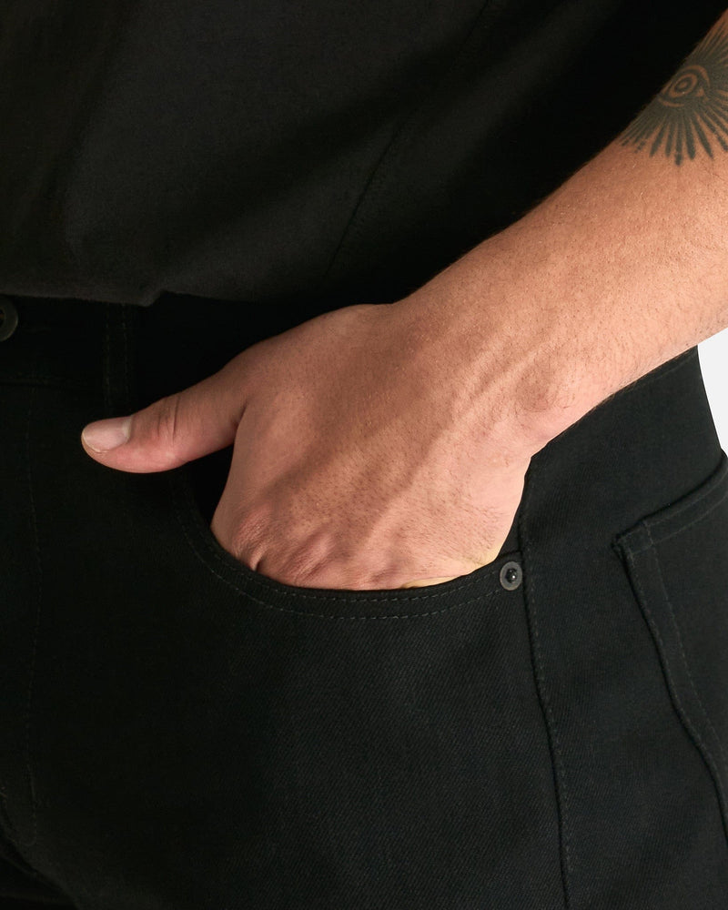 Rick Owens DRKSHDW Men's Jeans Kurdt Pants in Black