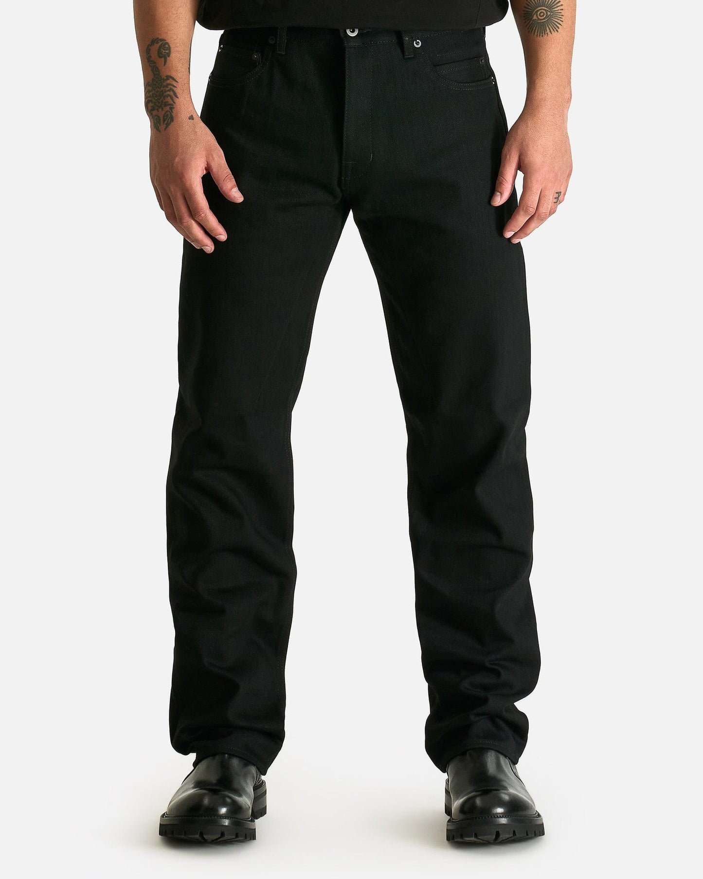 Rick Owens DRKSHDW Men's Jeans Kurdt Pants in Black