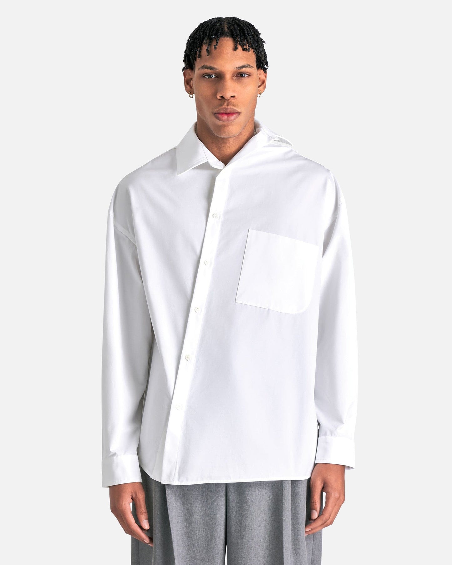 La Chemise Cuadro in White