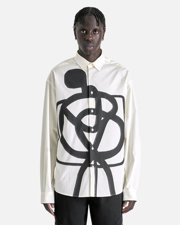La Chemise Simon in Black Beige SpiralMan – SVRN