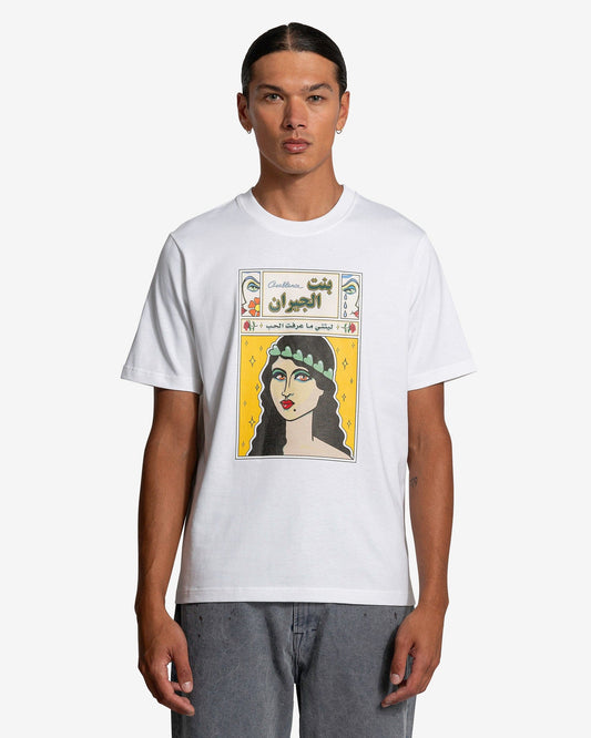 Casablanca Men's T-Shirts La Femme Printed T-Shirt in White