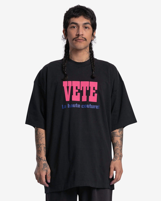 VETEMENTS Men's T-Shirts La Haute Couture T-Shirt in Black