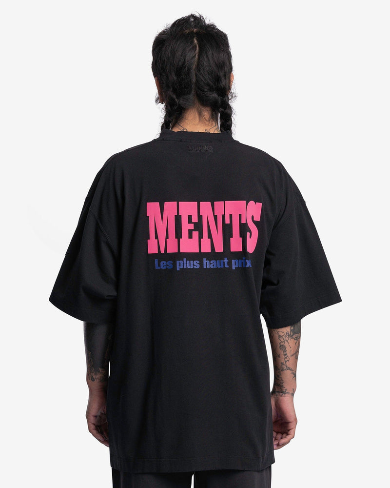 VETEMENTS Men's T-Shirts La Haute Couture T-Shirt in Black