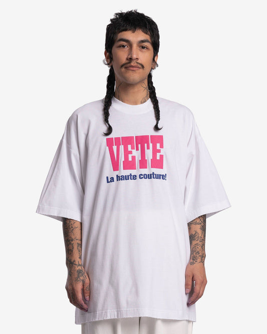 VETEMENTS Men's T-Shirts La Haute Couture T-Shirt in White