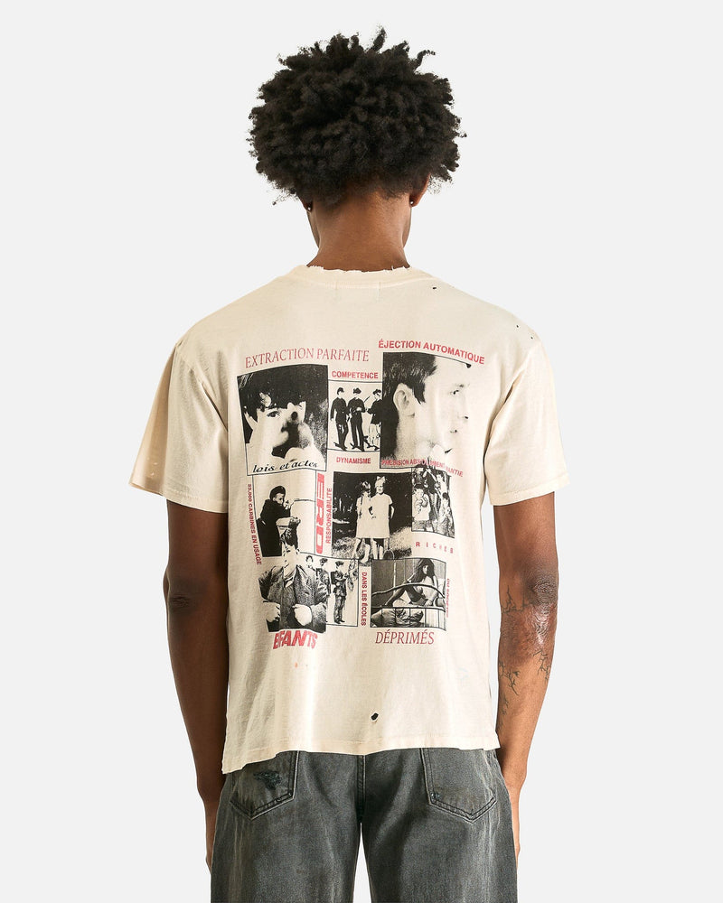 Enfants Riches Deprimes Men's T-Shirts La Scolaire Préférée T-Shirt in Antique White