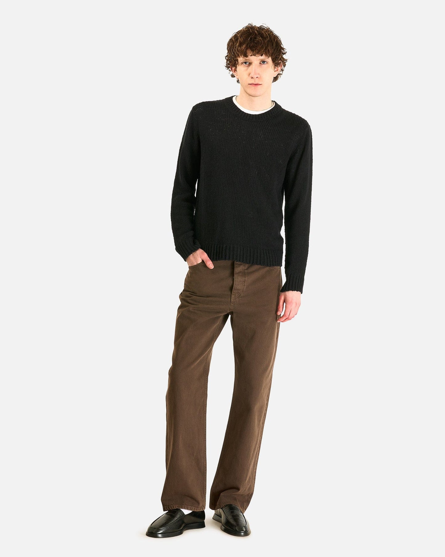 The Row Men's Tops Laing Top in Black